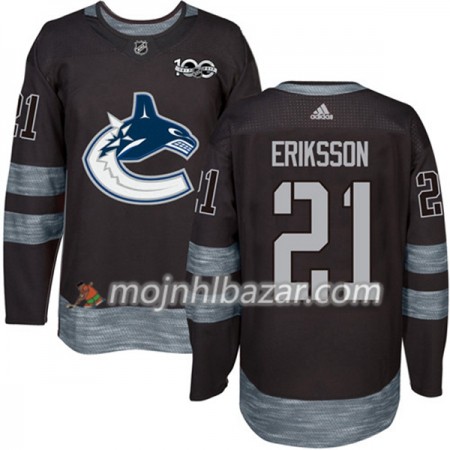 Dresovi Vancouver Canucks Loui Eriksson 21 1917-2017 100th Anniversary Adidas Crna Authentic - Muške Dresovi Vancouver Canucks Loui Eriksson 21 1917-2017 100th Anniversary Adidas Crna Authentic - Muške